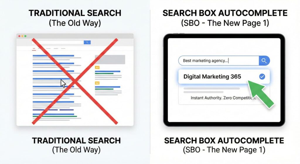 old google search box vs new google search box